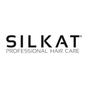 The image displays the "SILKAT Professional Hair Care" logo in bold, black uppercase letters on a white background, as seen on BES Silkat Repair R1 + R3 2 × 15ml.
