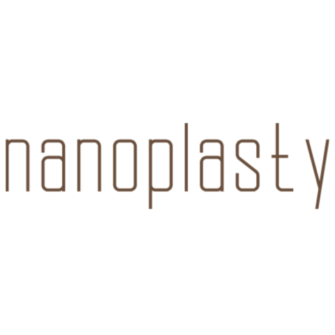 The word "nanoplasty" appears in lowercase, thin modern letters on a white background, reflecting the clean aesthetic of the Nanoplasty Salon Intro Kit.