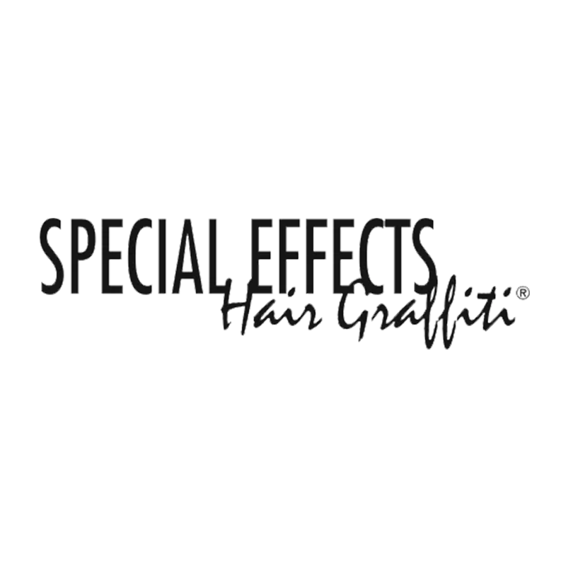 Black text on a white background reads "SPECIAL EFFECTS Hair Graffiti" in two different fonts, with "SPECIAL EFFECTS" in bold uppercase letters and "Hair Graffiti" in script.